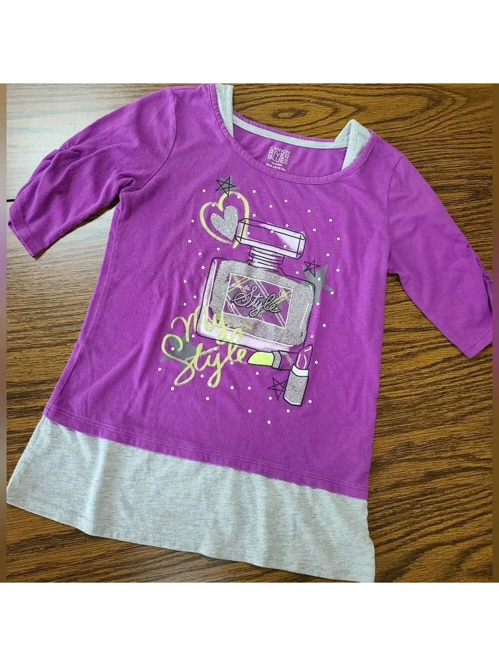 Girl's Size 10-12 plus 3 piece bundle tops and shorts